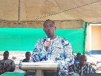 Executive Director of CHAG, Peter Kwame Yeboah, addressing the durbar at Bawku