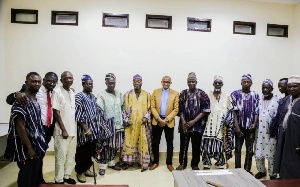 The Council of Gonja Chiefs with the Minister for Inner-City and Zongo Development, Mustapha Hamid