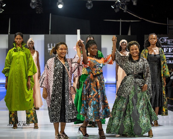 Some ladies during an exhibition