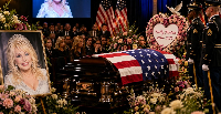 Scenes from Dolly Parton's funeral