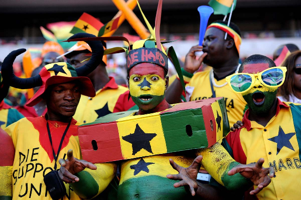 A photo of Black Stars supporters