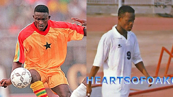 Emmanuel Kuffour (L) and Adjah Tetteh (R) were teammates at Hearts of Oak