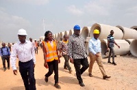 The Minister visited the project
