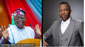 B﻿ola Ahmed Tinubu and Omoyele Sowore