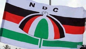 The flag of the National Democratic Congress (NDC)