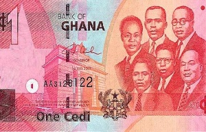 One Ghana cedi note