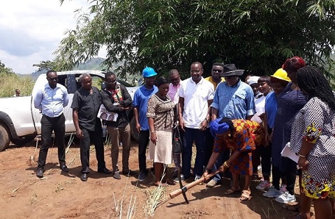 GJA Execuitves and Koans Estate Officials cutting sod for the commencement of the project