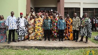 President Akufo-Addo with the National House of Chiefs