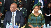 Dr Tshepo Lipholo is accused of harming the reputation of Lesotho's royal family, pictured above