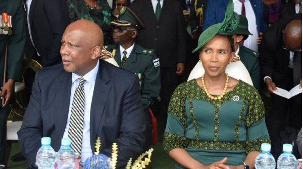 Dr Tshepo Lipholo is accused of harming the reputation of Lesotho's royal family, pictured above