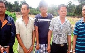 Some chinese arrested for illegal mining