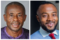 A photo collage of Collins Dauda and Jerry Ahmed Shaib