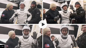 Astronauts return to Earth after medical evacuation Astronauts return to Earth after medical evacuation
