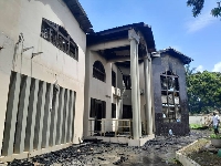 The eight-bedroom house near Charleston Hotel in Tesano burnt down