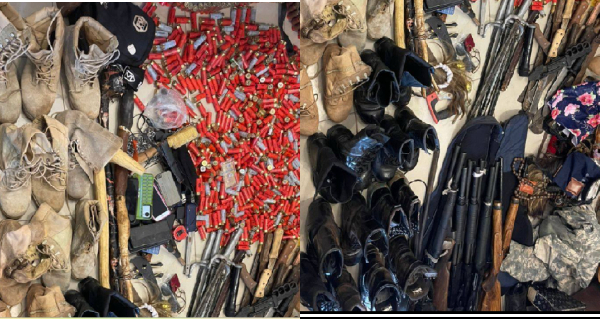 Photo collage of the retrieved items