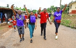 Participants of the fitness walk