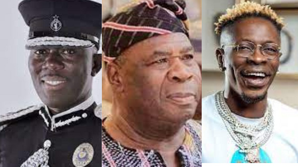 IGP George Akuffo Dampare, Bugri Naabu and Shatta Wale