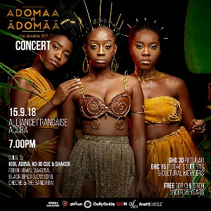 Official artwork for Adomaa's concert