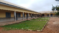 Sunyani Mmeredane M/A Basic School deserted at the time of visit