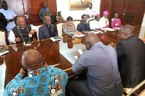 Some religious leaders who met with President Akufo-Addo to discuss issues of national interest