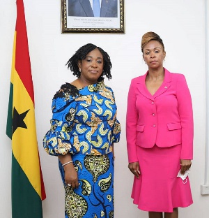 Foreign Affairs Minister, Shirley Ayorkor Botchwey & South Africa High Commissioner to Ghana