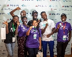 Winners of the Delta Innovation Camp celebrating their win