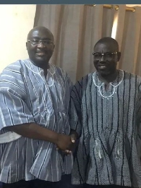Dr Bwumia with Isaac Adongo