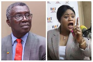 Professor Frimpong-Boateng and Jennifer Oforiwaah Queen
