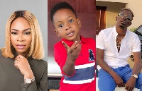 Shatta Wale, Michy and son Majesty