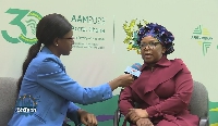 Chairperson of Global BRICS Business Council, Busi Mabuza with Ernestina Serwaa Asante