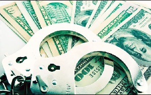 Money Beneath Handcuffs
