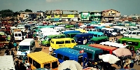A file photo of a trotro station