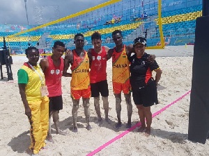 Ghana's volleyball team are flying high in Bahamas