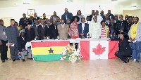 Group picture of Ghanaian community leaders at the meeting