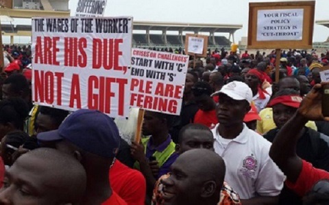 The call comes as workers in Ghana prepare to celebrate May Day