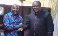 Mahamudu Bawumia (left) with Rev. Yeboah Mante