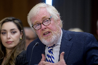 Leo Brent Bozell III appears at Senate hearing for South Africa ambassador nomination