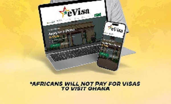 John Dramani Mahama launched Ghana's e-Visa application system on Monday