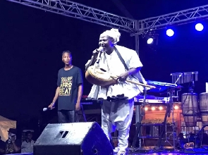 King Ayisoba on stage