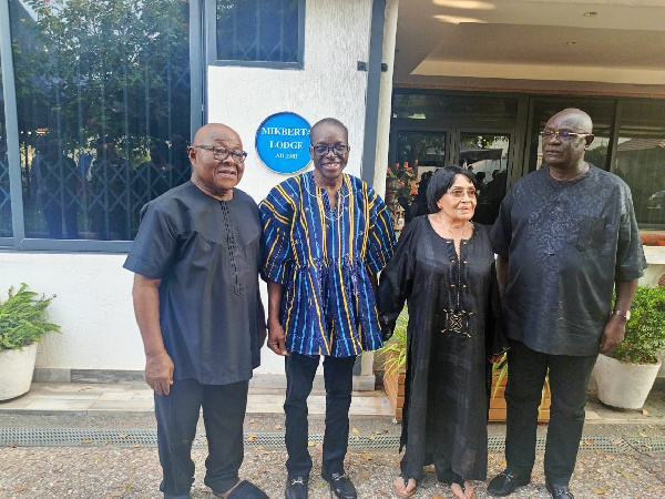 L-R: Mike Oquaye, Alban Bagbin, Joyce Bamford-Addo and Edward Doe Adjaho