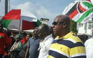 Former President John Mahama, party executives joined supporters for Unity Walk in Cape Coast.