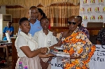 Students receiving their awards at the 2023 NCCE constitution quiz