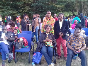 Some Ghanaians living in France at the family fun day 2018
