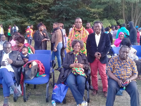 Some Ghanaians living in France at the family fun day 2018