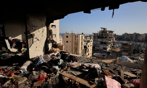 Israeli aircraft struck at least four residential buildings in several parts of Gaza City