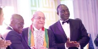 [L-R] President Akufo-Addo, Interplast boss Mr Fahkry and Trades Minister Mr Kyerematen