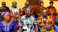 Kwaku Obeng among some of the elders