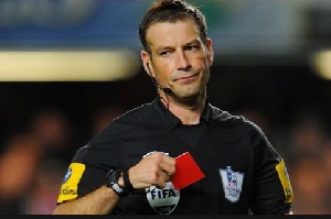 Mark Clattenburg Referee Redcard