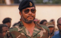 The late Jerry John Rawlings during his military days