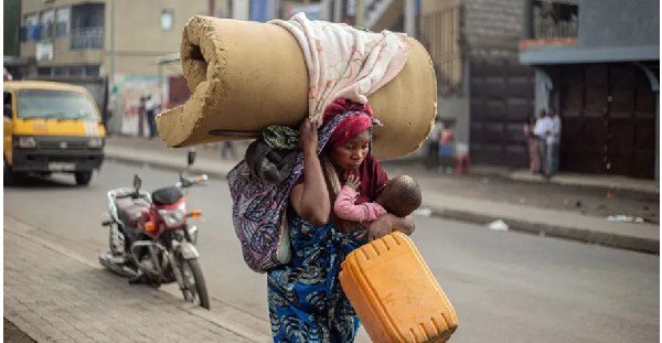 This month alone 400,000 people have fled their homes because of the fighting